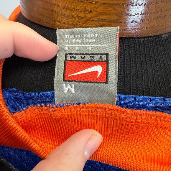 Vtg Nike Team #41 Boise State Broncos BSU Football Jersey Blue Orange Sz Med - Picture 4 of 6